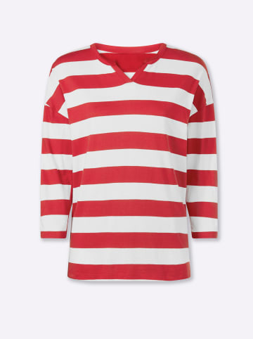 Heine T-Shirt in erdbeere-weiß-geringelt