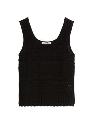 Marc O'Polo Ajour-Top regular in Schwarz