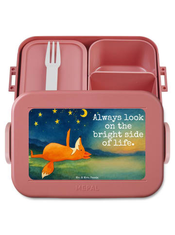 Mr. & Mrs. Panda MEPAL Bentobox Fuchs Sterne Design mit Spruch in Rot Pastell