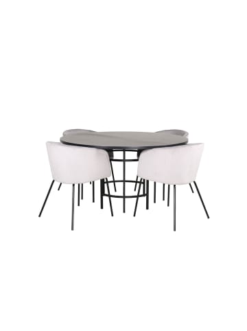 ebuy24 Essgruppe Copenhagen 1 Grau 140 x 140 cm