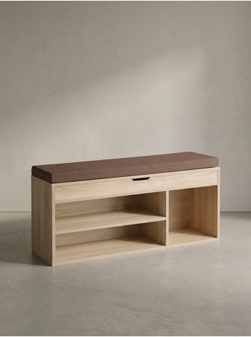 KADIMA DESIGN Sitzbank Storage | Komfort-Sitz, Braun, Funktional in Beige