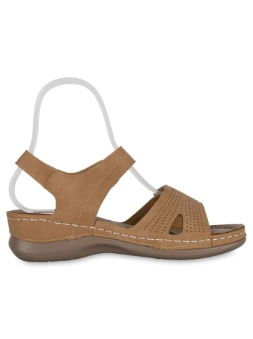 VAN HILL Komfort Sandalen Anna in Hellbraun