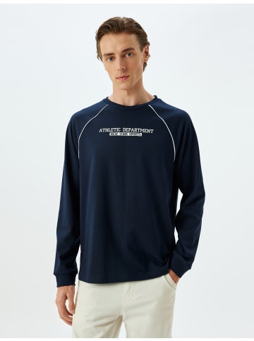 KOTON T-shirt in Marineblau