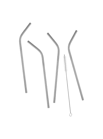 Butlers Butlers Trinkhalm-Set MANHATTAN LOUNGE 40-tlg. in Silber