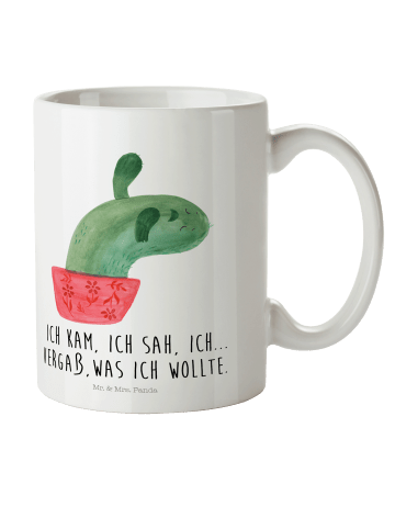 Mr. & Mrs. Panda Plastikbecher Kaktus Mama mit Spruch in Weiß