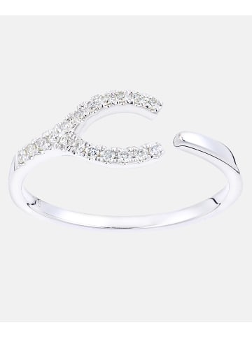 Diamant L'éternel Ring aus 375 Weißgold mit 0.1 Karat Diamant