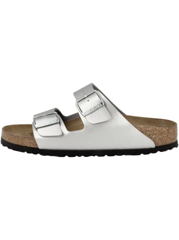 Birkenstock Sandale Arizona Birko-Flor schmal in silber