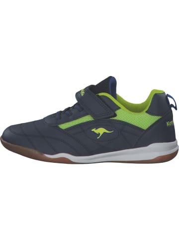 Kangaroos Sportliche Slipper in Dk Navy/Lime
