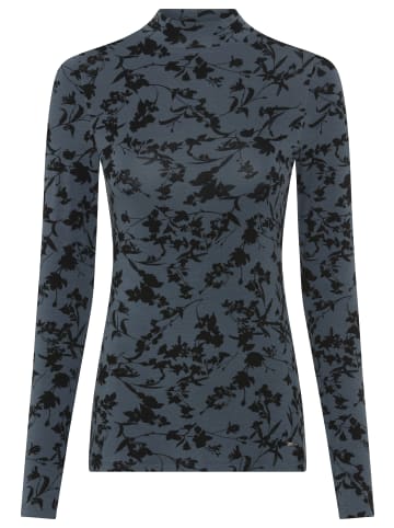 Laura Scott Langarmshirt in blau-geblümt