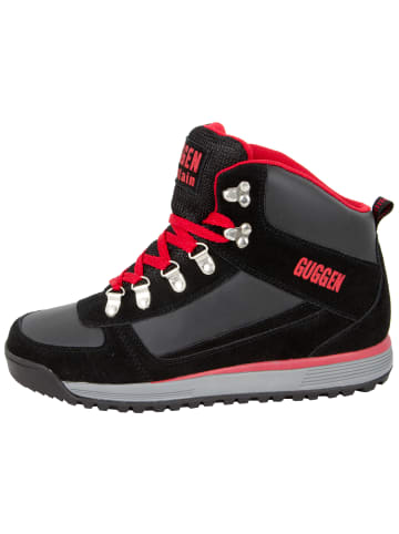 GUGGEN MOUNTAIN Outdoorschuhe Wanderschuh in Schwarz-Rot