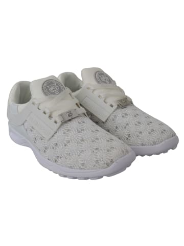 Plein Sport Weiß Polyester Runner Beth Sneaker Schuhe