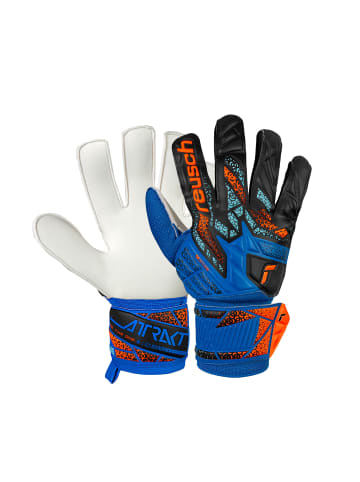 Reusch Torwarthandschuhe Attrakt Solid in 4467 electric blu/shock. orang