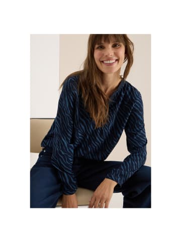 Cecil Langarmbluse in urban dark blue