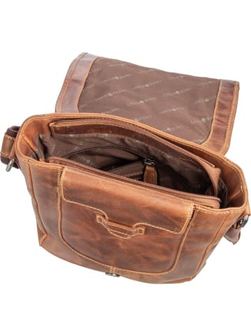 Greenburry Umhängetasche Cafe Racer in Antikbraun