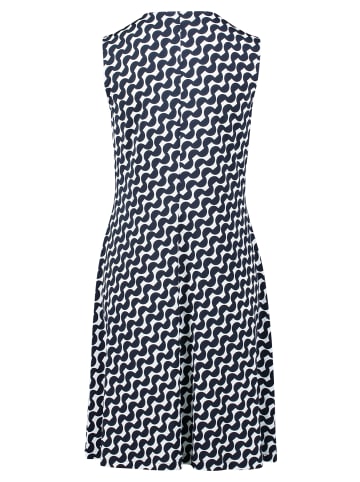 Betty Barclay Shirtkleid ohne Arm in Dunkelblau/Weiß