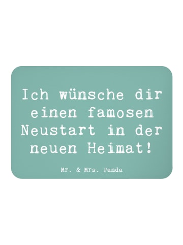 Mr. & Mrs. Panda Kühlschrankmagnet Spruch Neustart Umzug mit Spruch in Meeresbrise