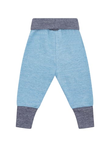 comazo earth Baby Hose mit Wolle-Seide in Hellblau-Melange