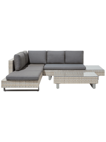 Beliani 2-tlg Lounge Set LANCIANO in Grau/Beige
