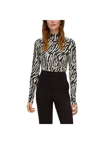 S.OLIVER RED LABEL Langarmshirt in Schwarz