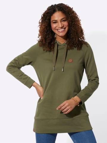 WITT WEIDEN Long-Sweatshirt in oliv