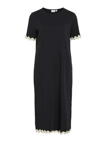 Vila Midikleid für Damen in schwarz