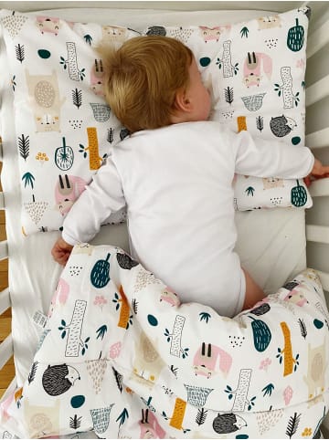 TupTam Kinder Bettwäsche 2-Teilig in beige/weiß
