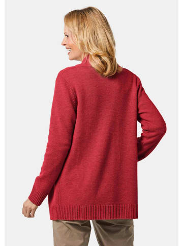 GOLDNER Langarm Cardigan aus Merino in rot