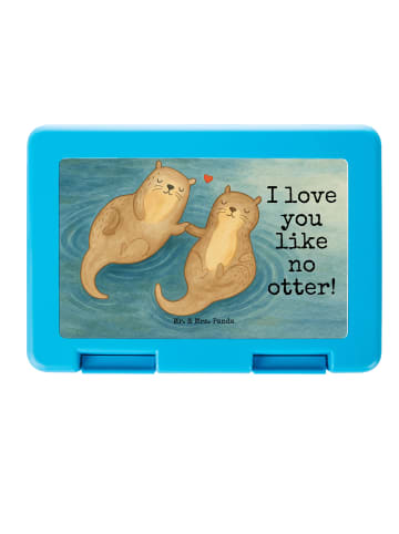 Mr. & Mrs. Panda Frischhaltedose Otter Hände halten Design mit S... in Weiß