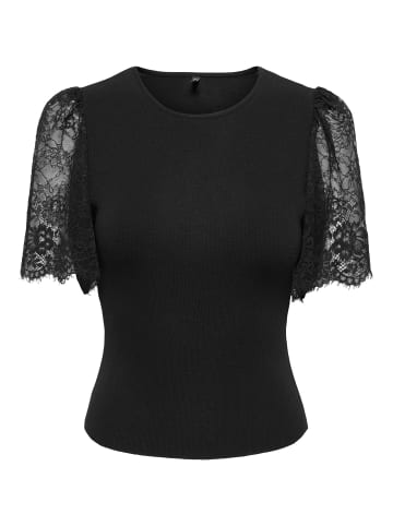 ONLY Gestricktes T-Shirt in Black