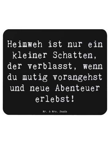 Mr. & Mrs. Panda Mousepad Spruch Heimweh überwinden Abenteuer er... in Schwarz