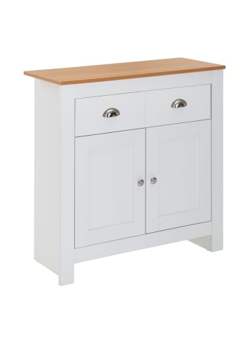 KADIMA DESIGN Sideboard mit 2 Schubladen 79x81x34,5 cm Kommode / Eiche Modern,
