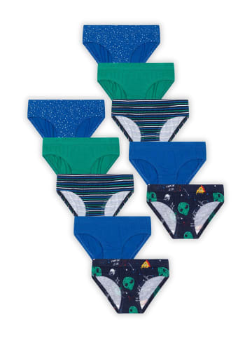 Minoti 10er-Set: Slips 9B BRIEF 4R in grün