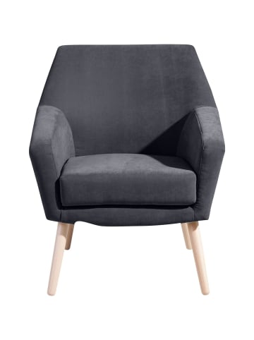 others SESSEL Kachka Bezug Veloursstoff Buche natur / anthrazit