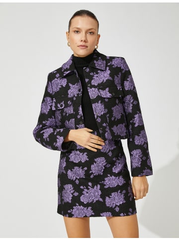 KOTON Rock in Lila Gemustert