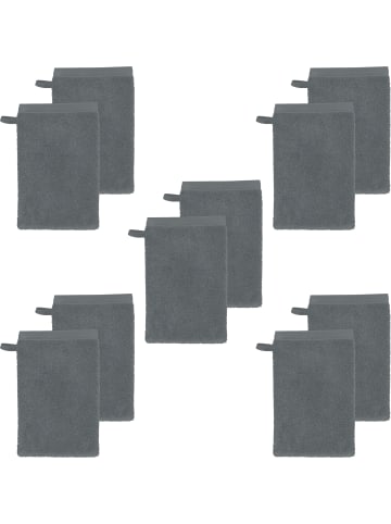 Erwin Müller Frottier Waschhandschuh 10er-Pack Heidenheim in grau