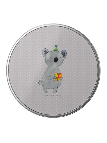 Mr. & Mrs. Panda Blechdose Koala Geschenk ohne Spruch in Grau Pastell