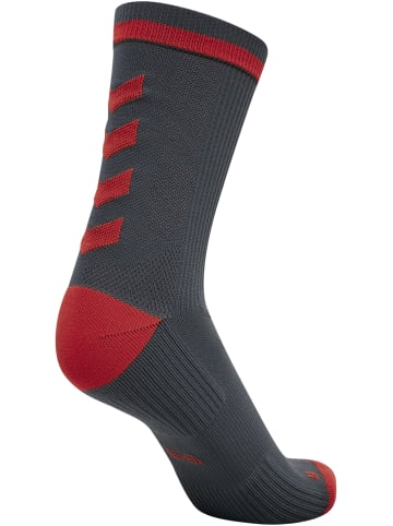 Hummel Low Socken Elite Indoor Multisport Erwachsene in EBONY/FLAME SCARLET