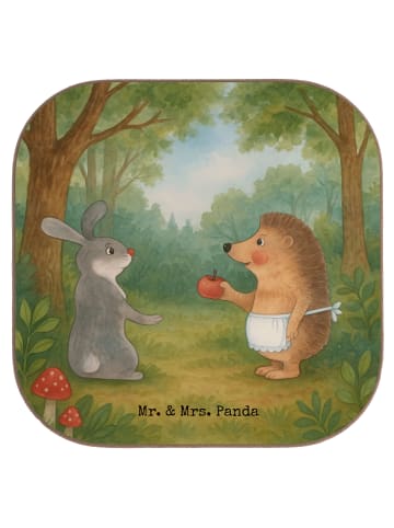 Mr. & Mrs. Panda Untersetzer Tasse Hase Igel Design ohne Spruch in Weiß