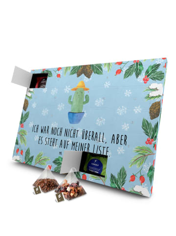 Mr. & Mrs. Panda Tee Adventskalender Kaktus Hut mit Spruch in Eisblau