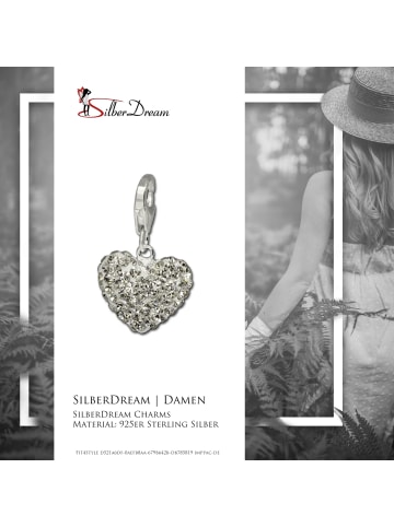 SilberDream Anhänger Silber 925 Sterling Silber Herz Charmsanhänger