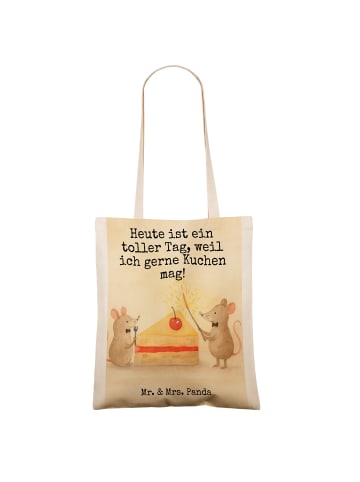 Mr. & Mrs. Panda Schultasche Mäuse Kuchen Design mit Spruch in Weiß