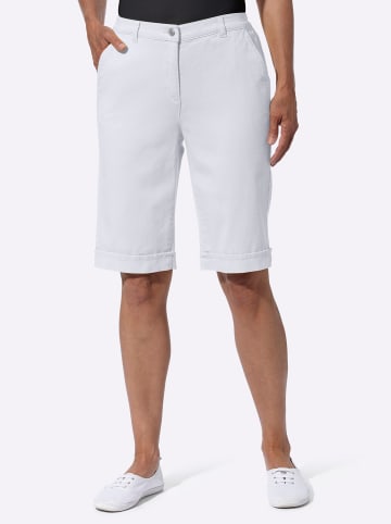 Sieh an! Jeans-Bermudas in weiß