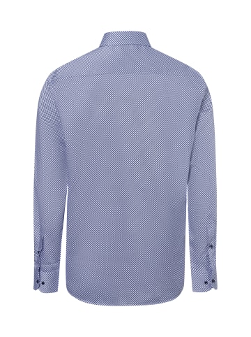 Eterna Hemd in hellblau marine