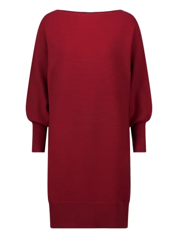 Zero  Strickkleid strukturiert  U-Boot Ausschnitt in Cabernet