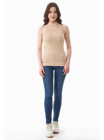 Organication Top "WCASUAL014" in Zartbeige