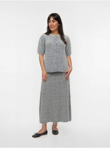 Vero Moda Strickrock in Light Grey Melange