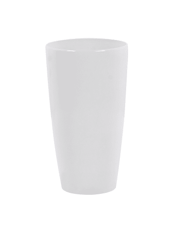 Beliani Outdoor Blumentopf TSERIA in Weiß - (W) 40 x (H) 75 x (L) 40 cm