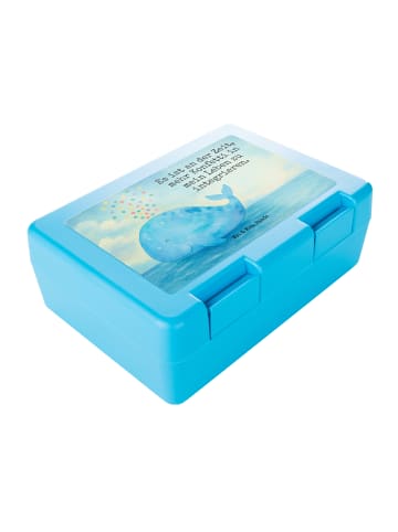 Mr. & Mrs. Panda Lunchbox Wal Konfetti Design mit Spruch in Weiß