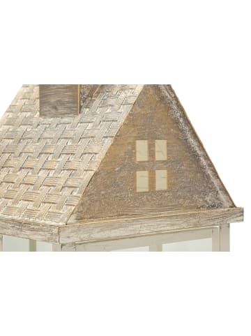 Mauro Ferretti Set aus 2 Holzlaternen, 24,5 x 24,5 x 55 cm – 17 x 17 x 37,5 cm