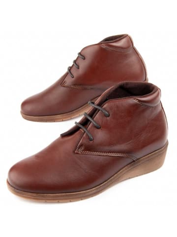 Purapiel Boots Keilstiefelette Akila in Braun